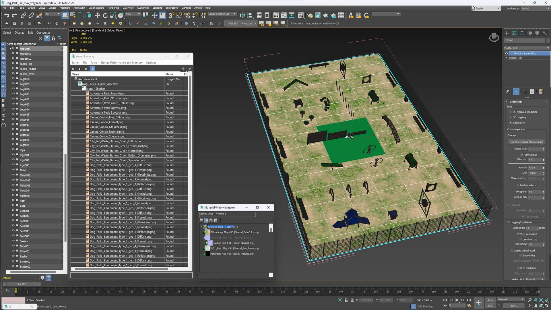 Dog Park Fur 3D