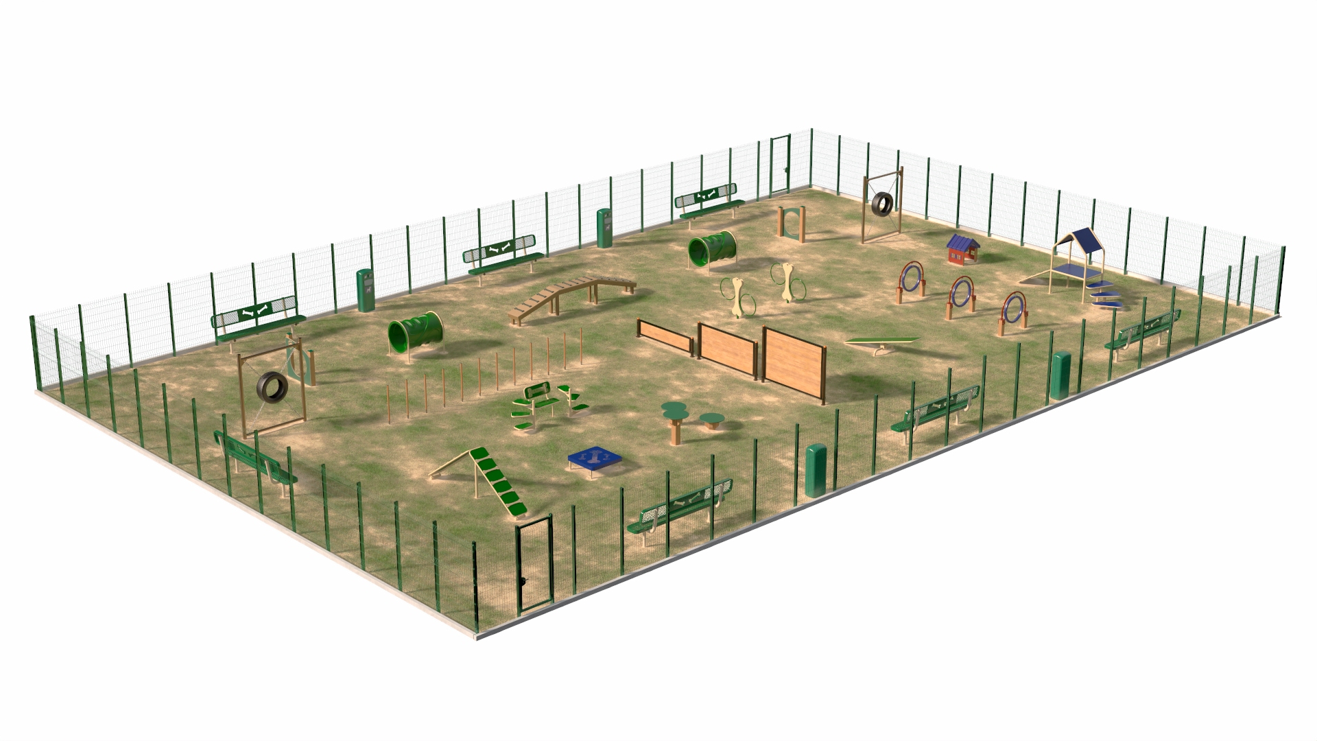 Dog Park Fur 3D