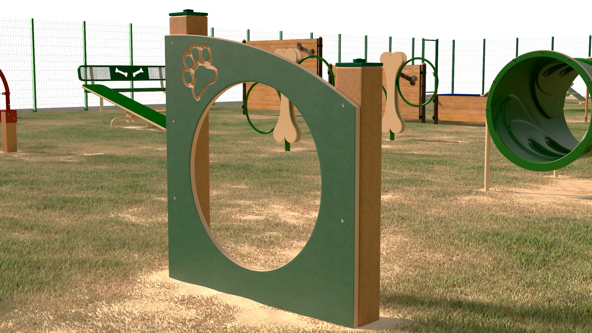 Dog Park Fur 3D