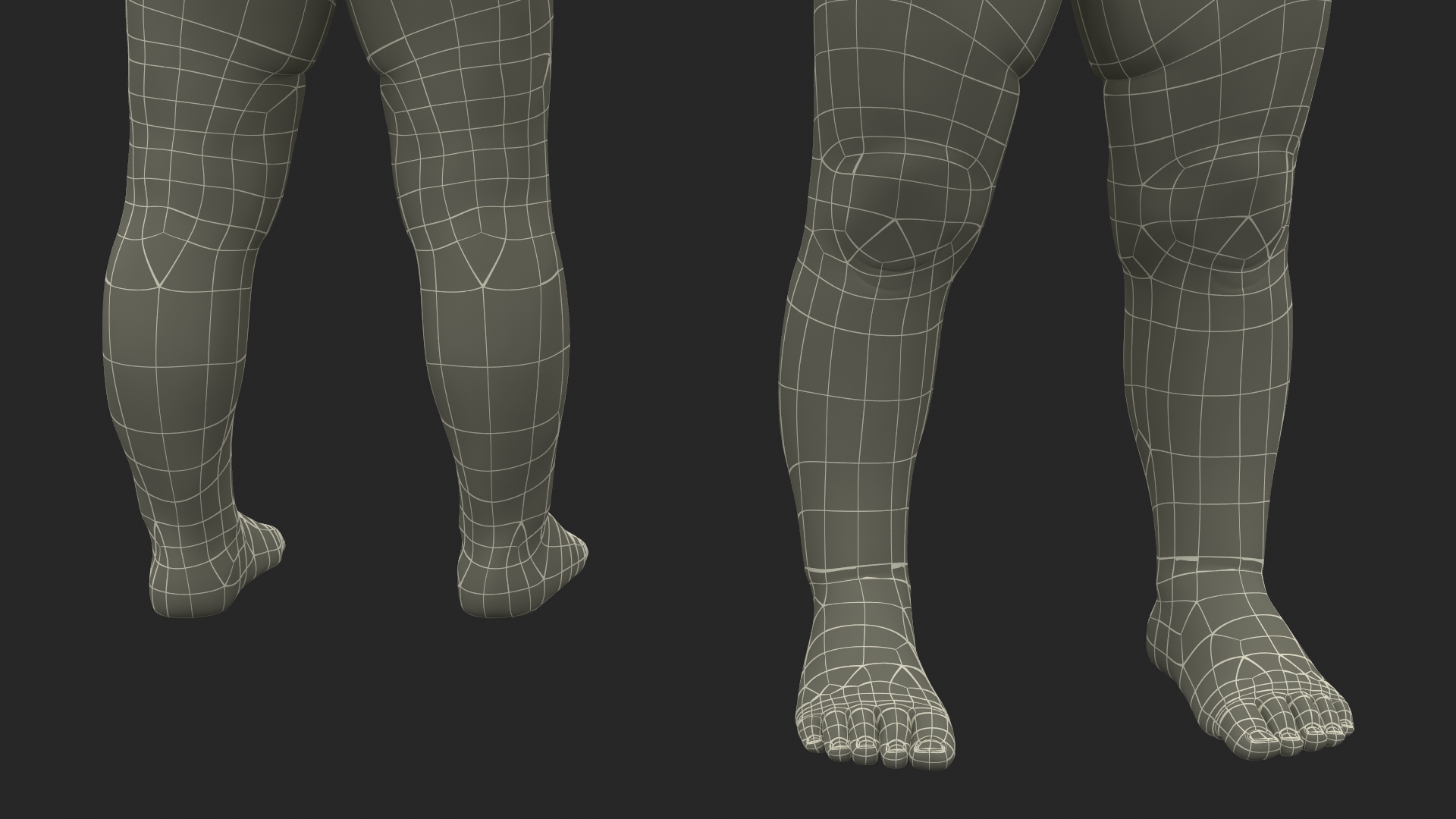 3D Baby Girl A-Pose