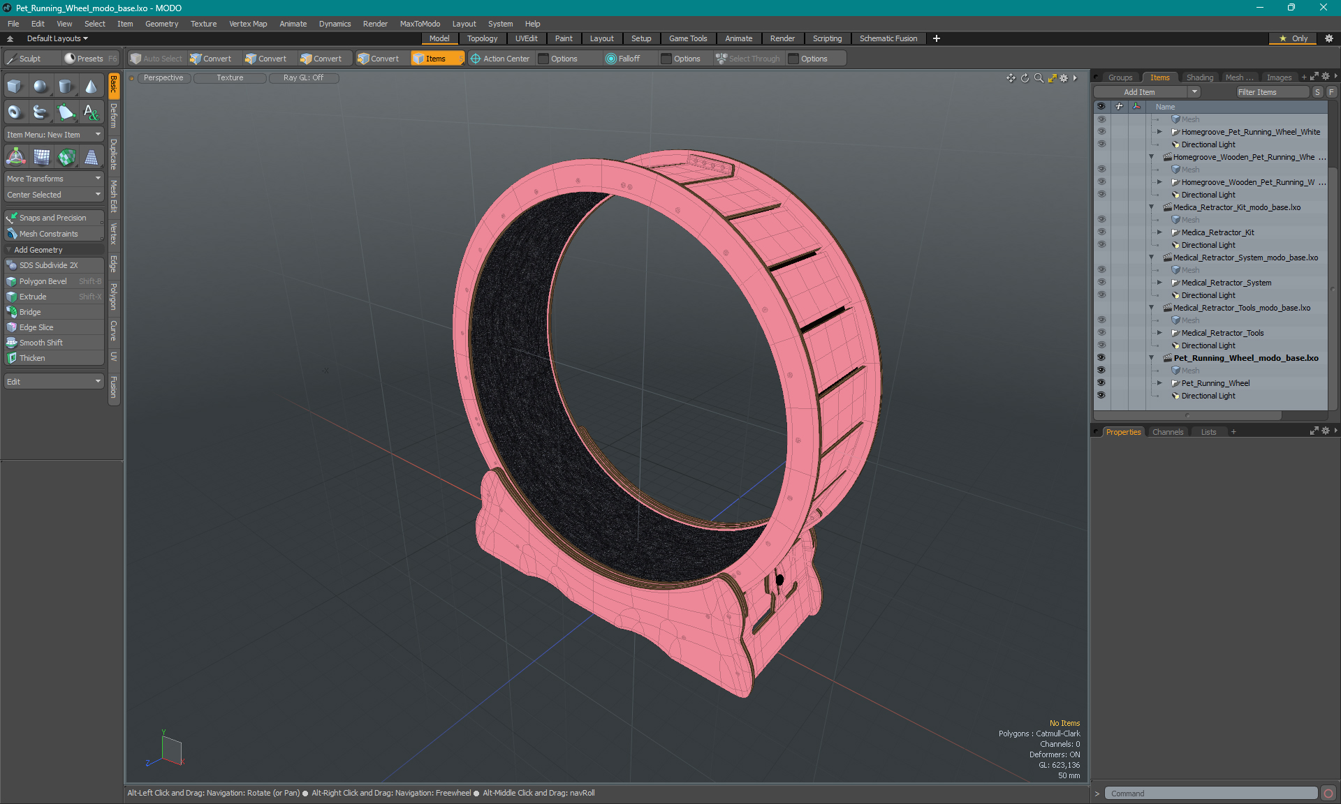 Pet Running Wheel 3D