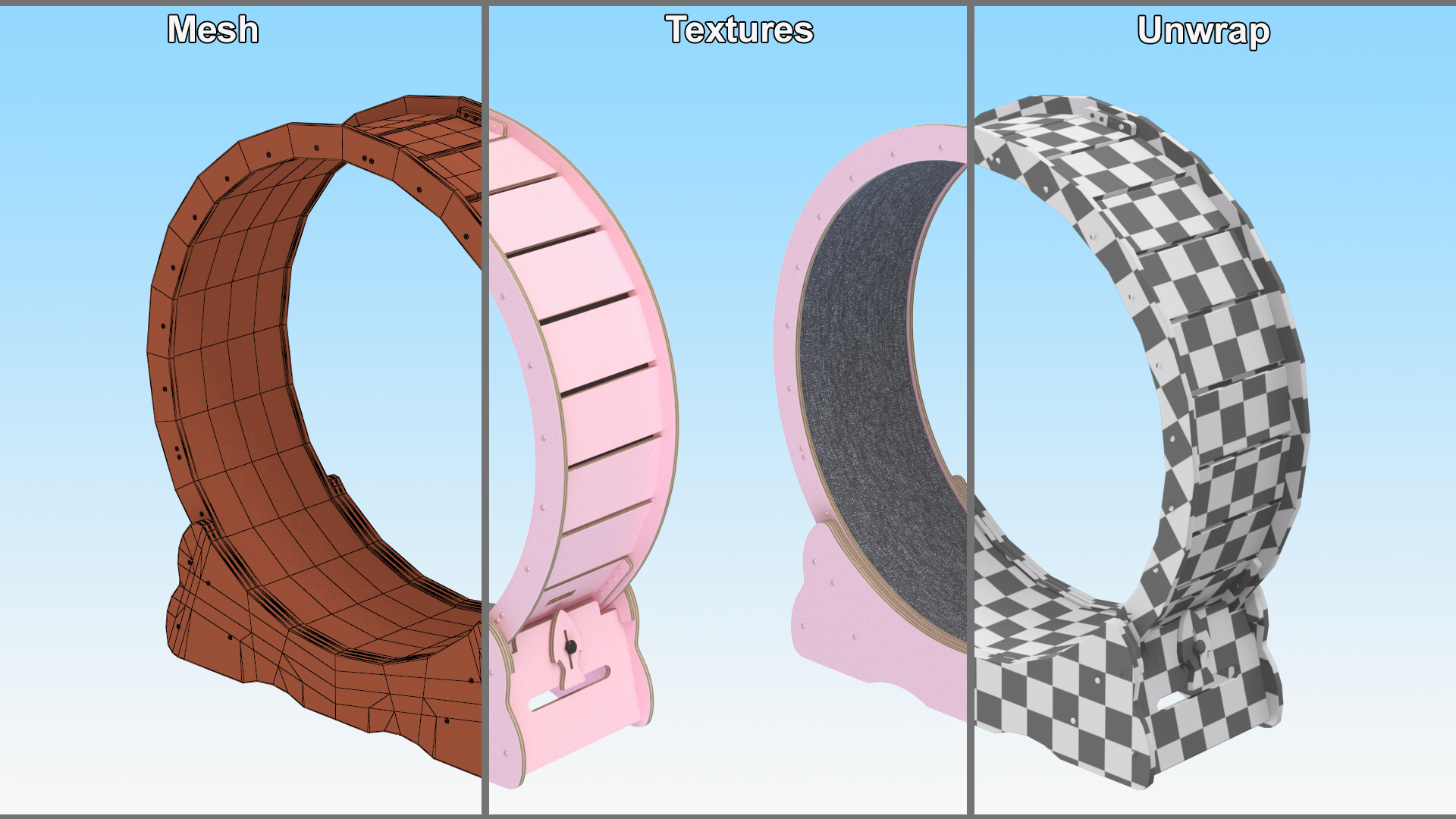 Pet Running Wheel 3D