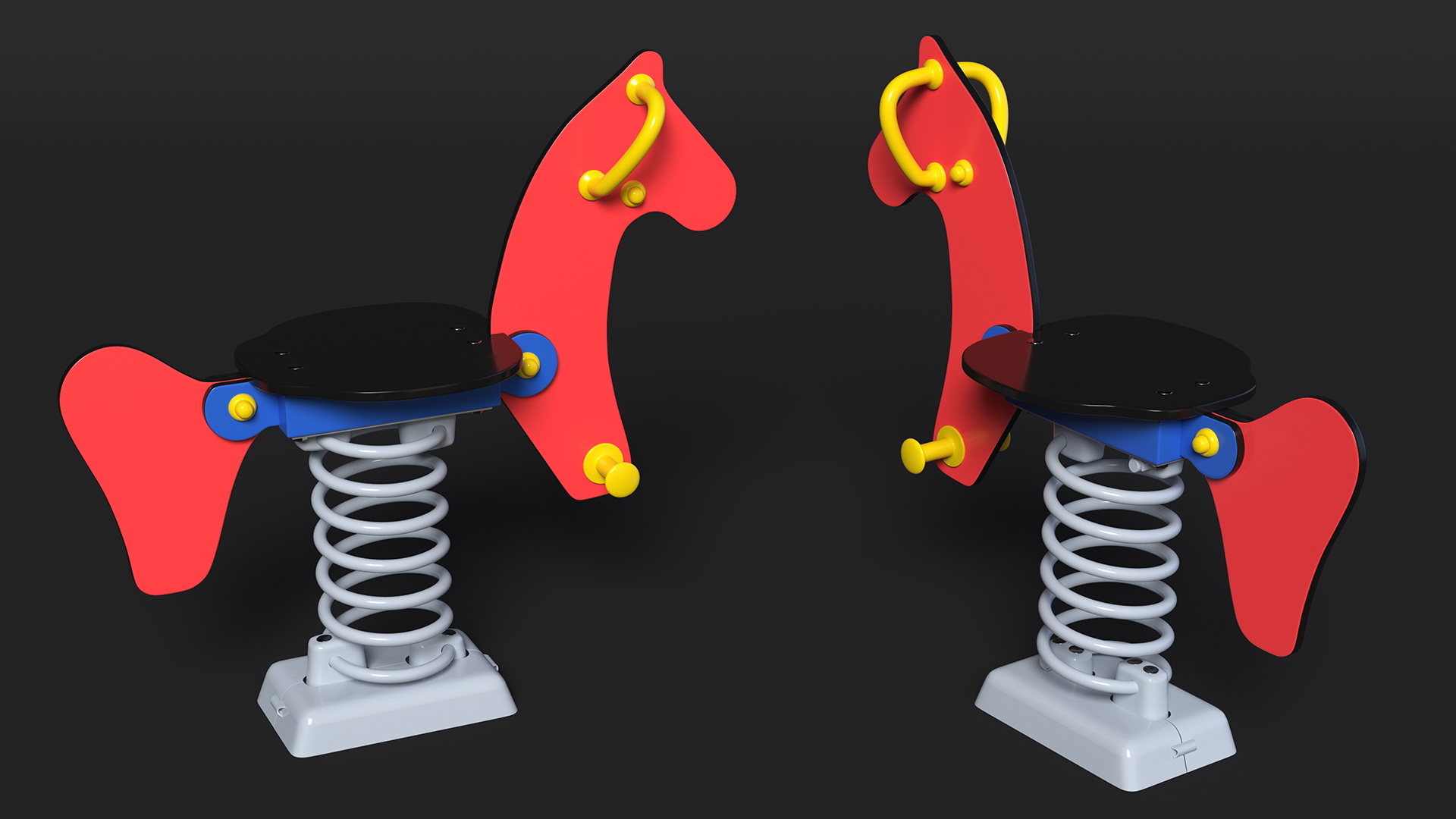 3D Children Horse Springer Ride model