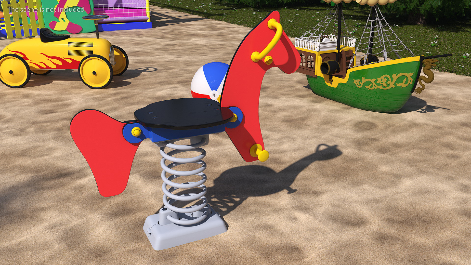 3D Children Horse Springer Ride model