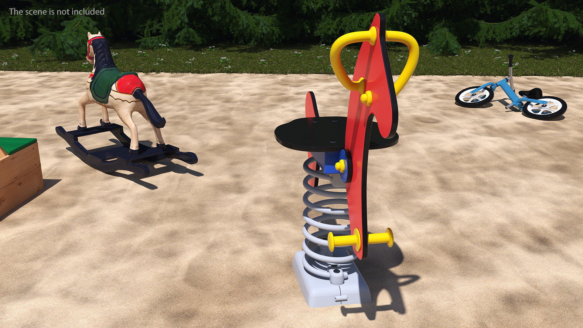 3D Children Horse Springer Ride model