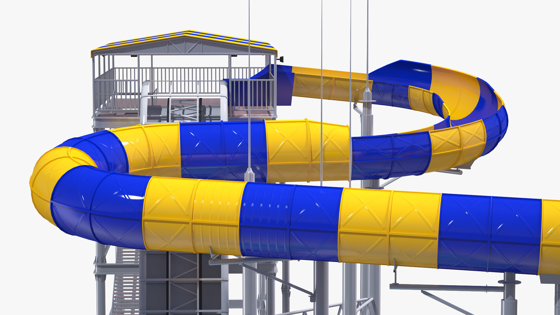 Abyss Funnel Water Slide 3D model