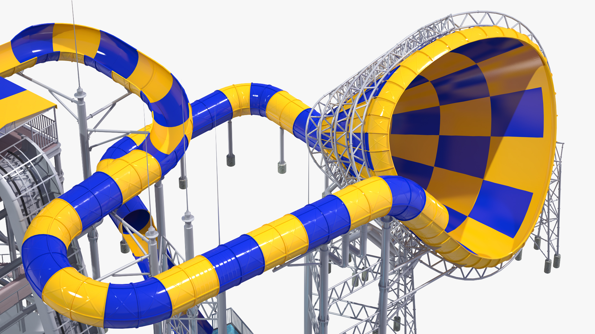 Abyss Funnel Water Slide 3D model