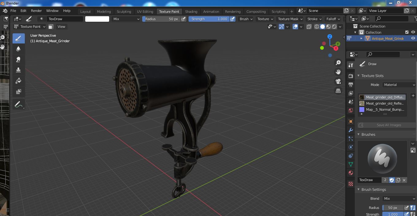 3D model Antique Meat Grinder