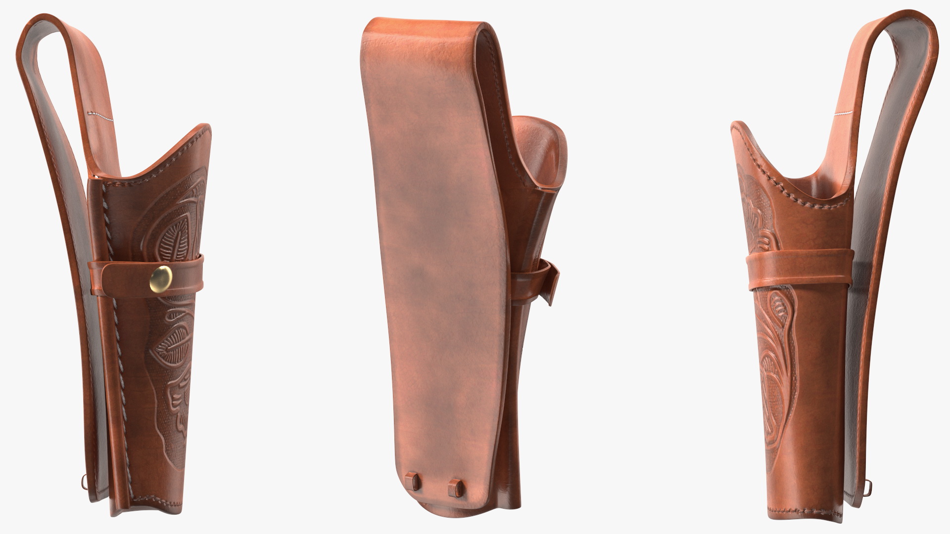 3D Leather Holster Empty
