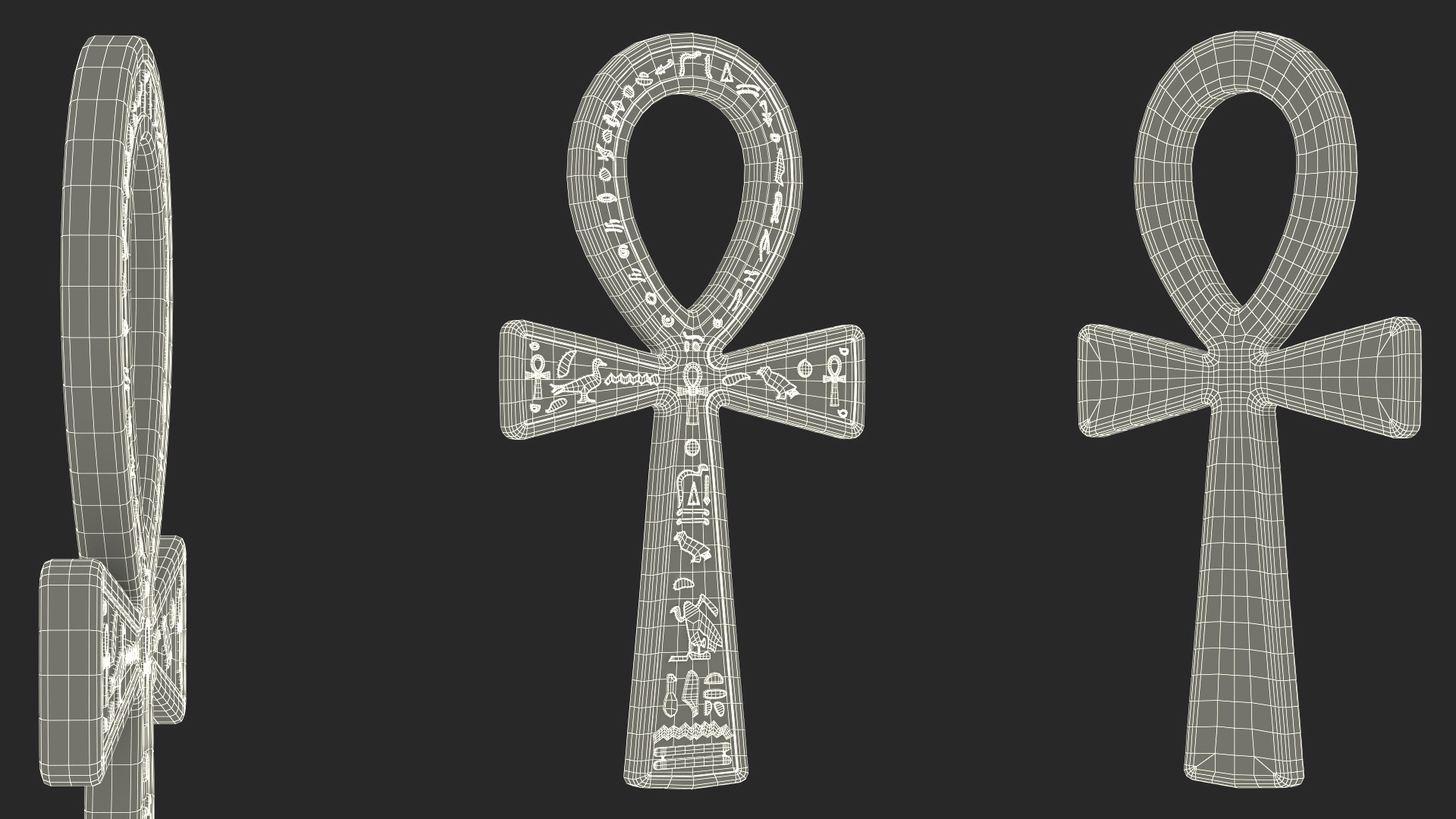 3D model Mummy with Ankh