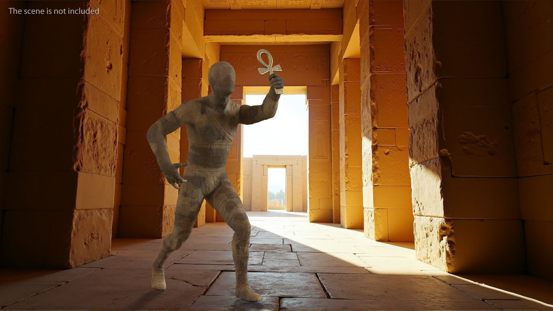3D model Mummy with Ankh