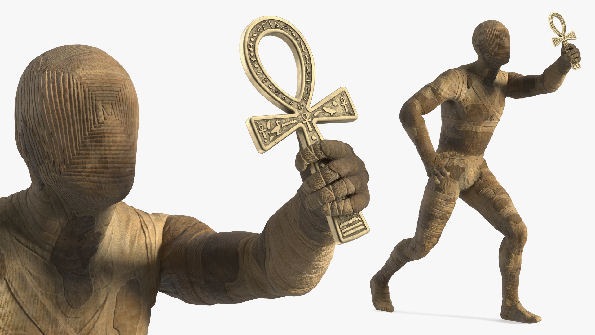 3D model Mummy with Ankh