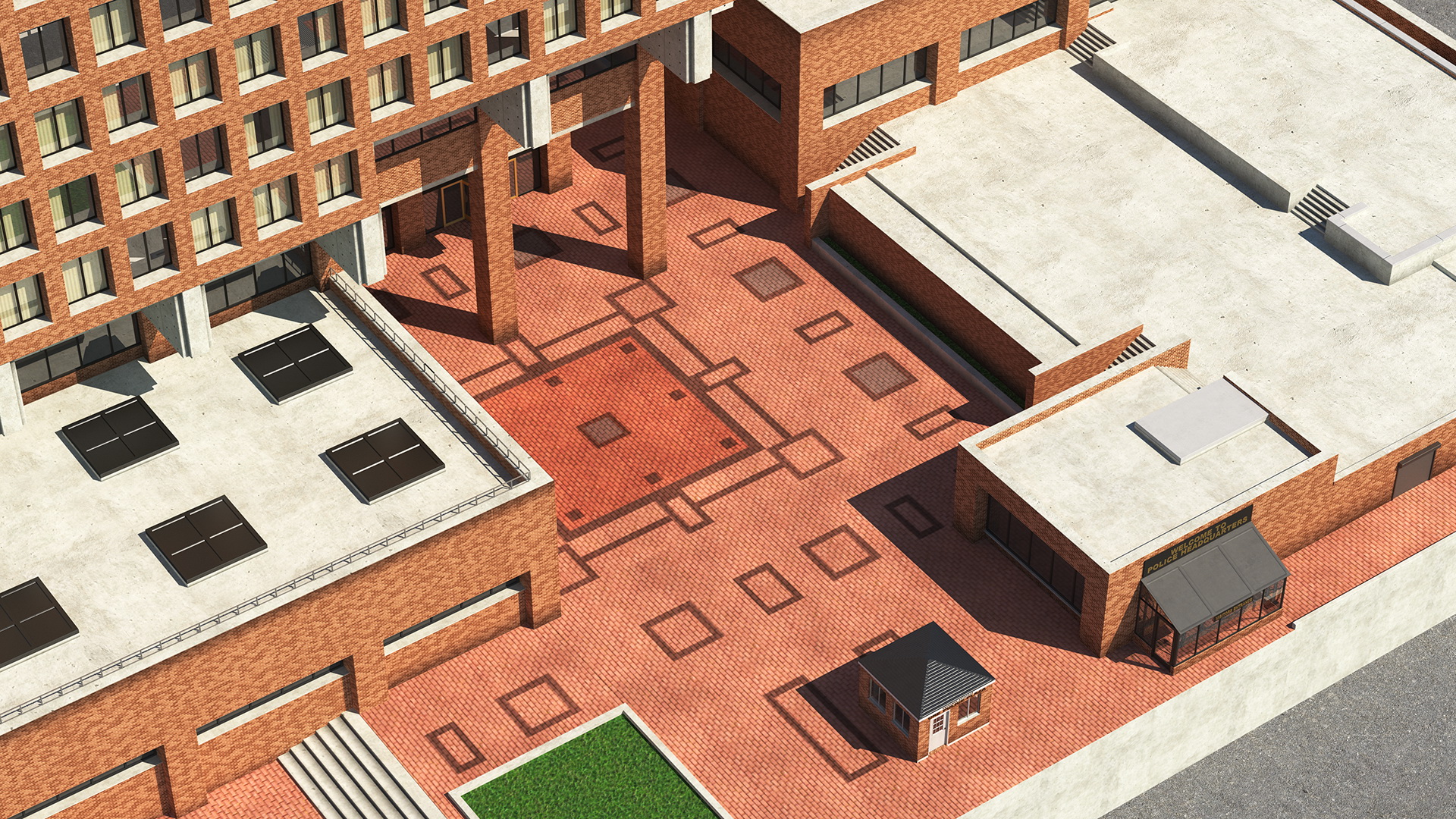 Headquarters of NYPD Building 3D model