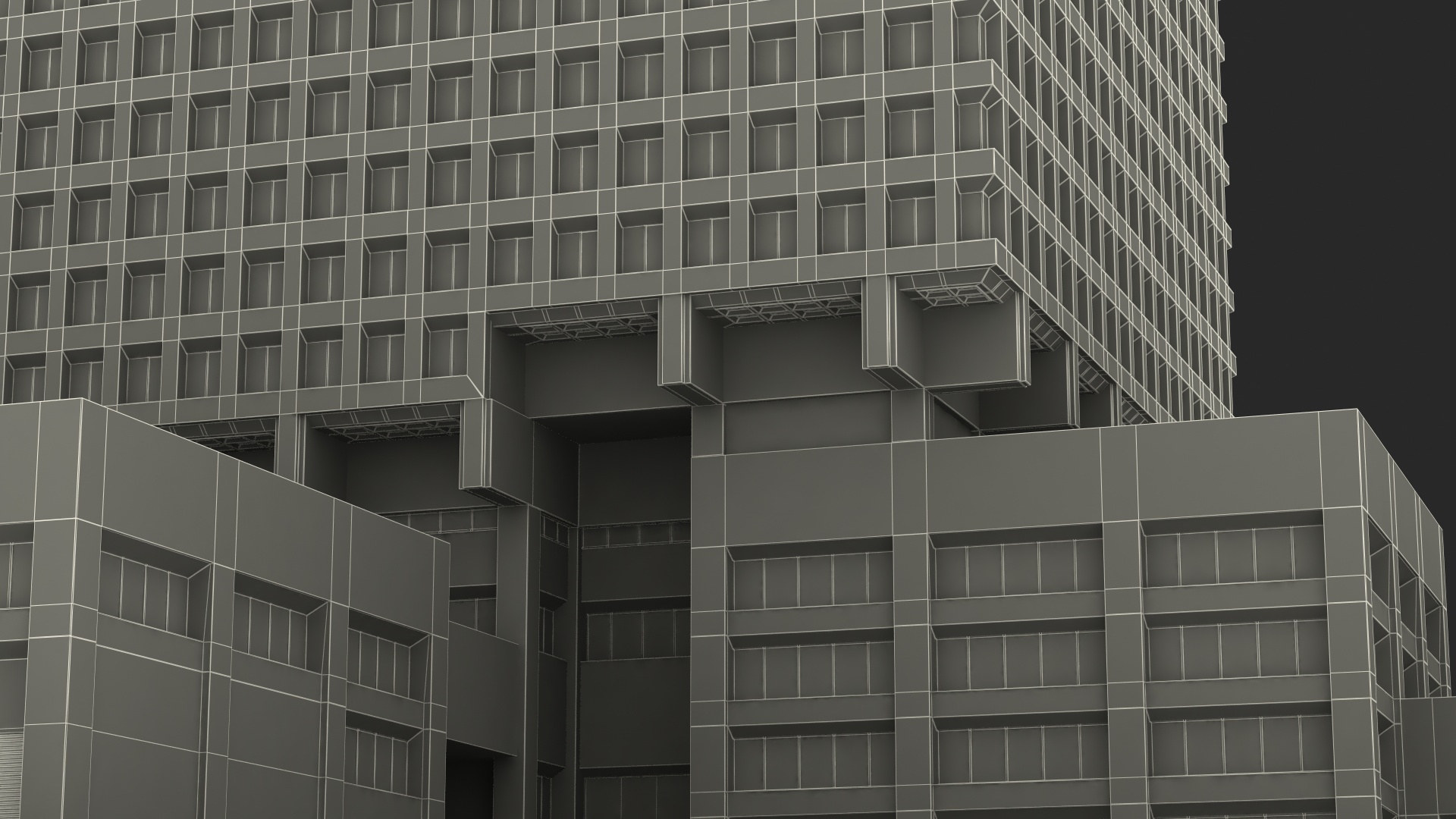 Headquarters of NYPD Building 3D model