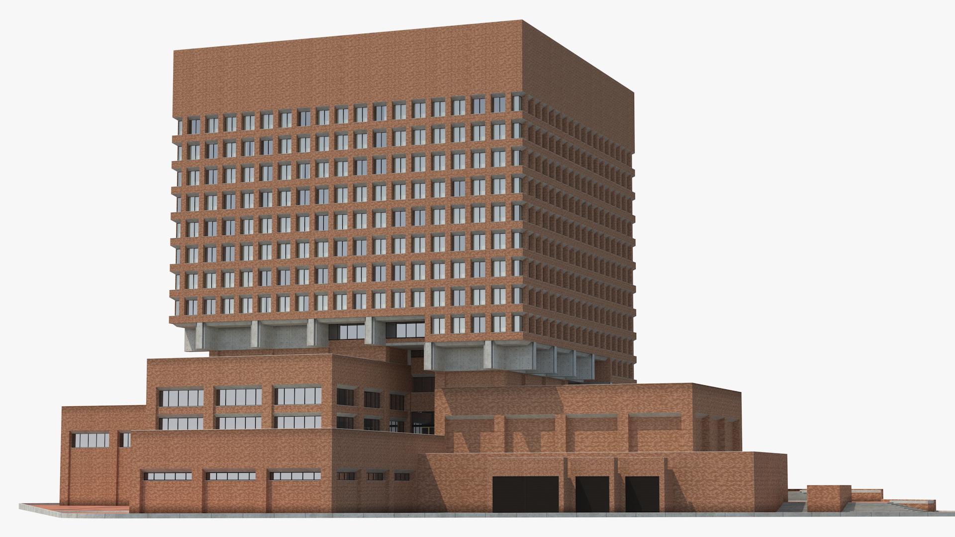 Headquarters of NYPD Building 3D model