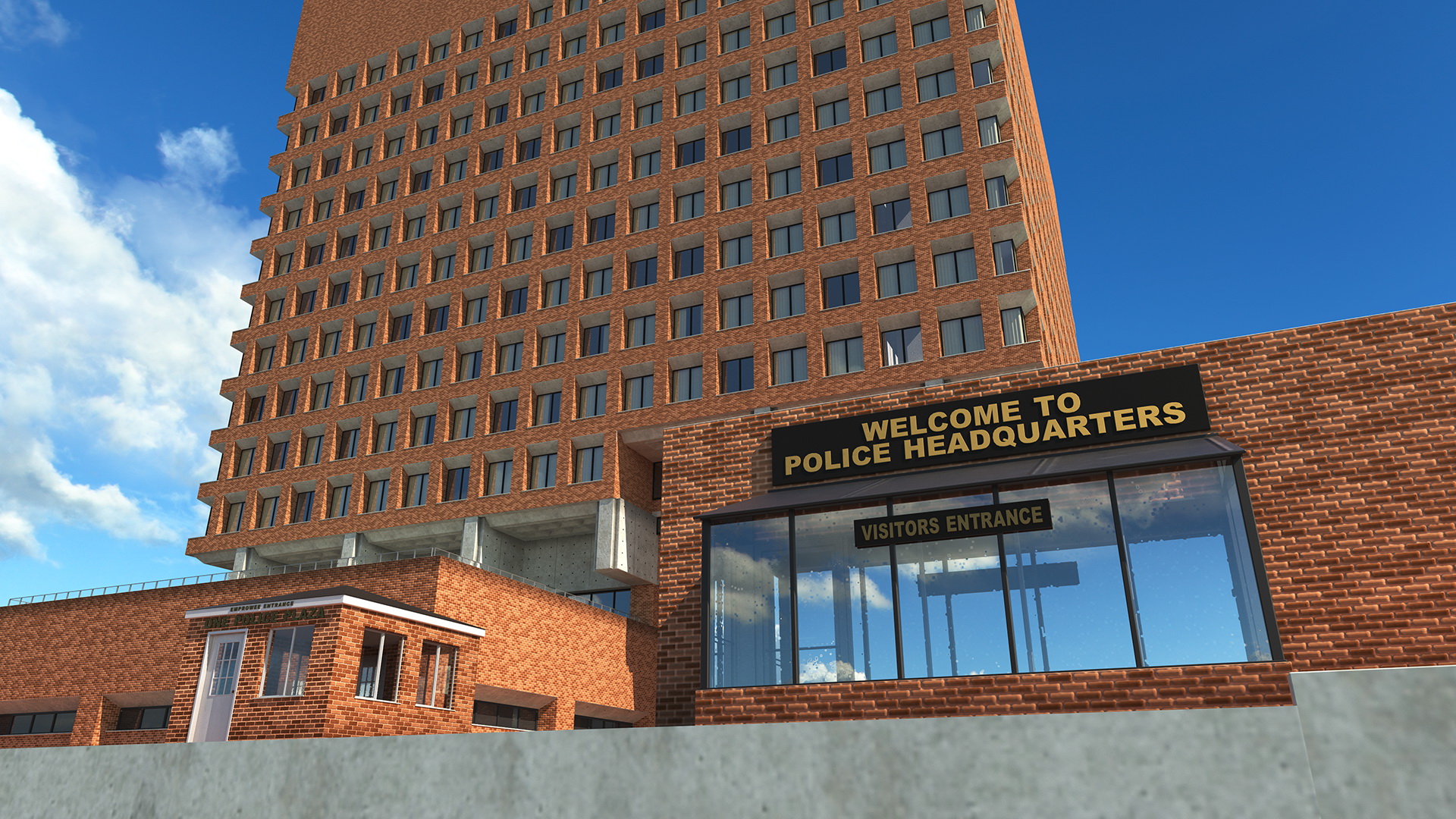 Headquarters of NYPD Building 3D model