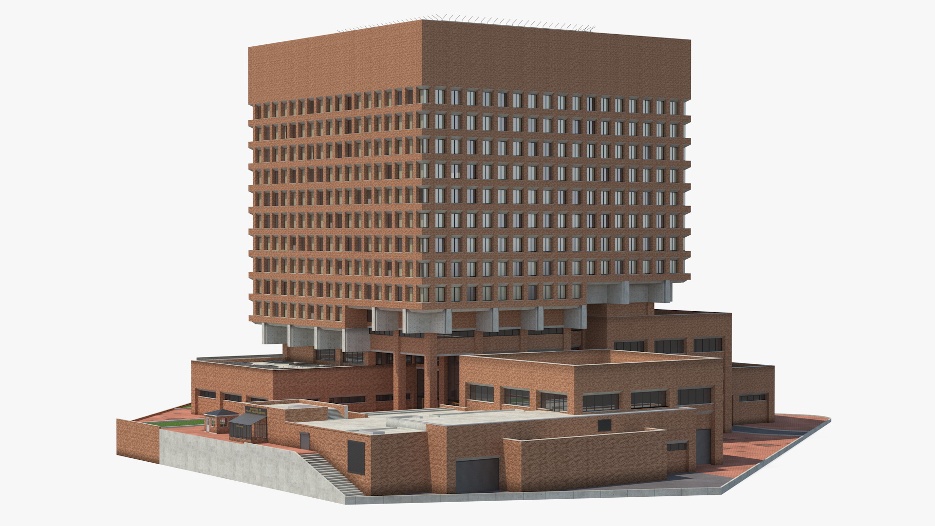 Headquarters of NYPD Building 3D model