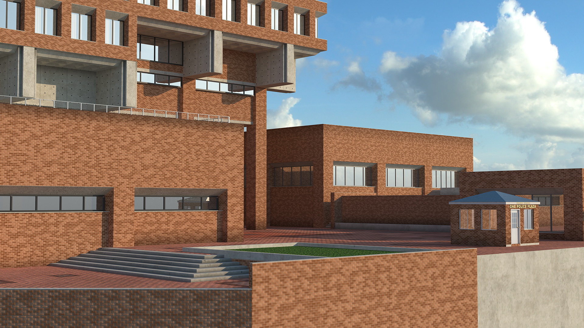 Headquarters of NYPD Building 3D model