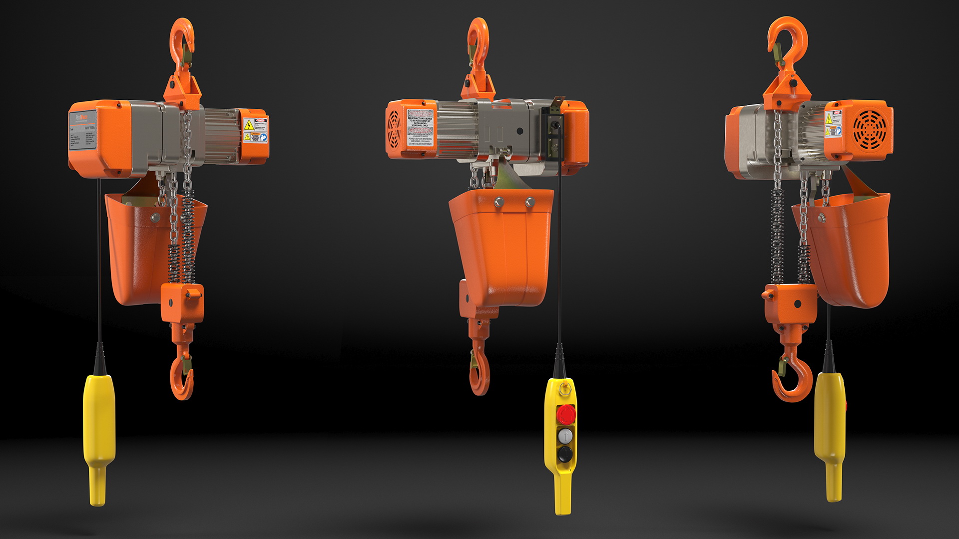 Pro Inch Electric Chain Hoist 1T 3D