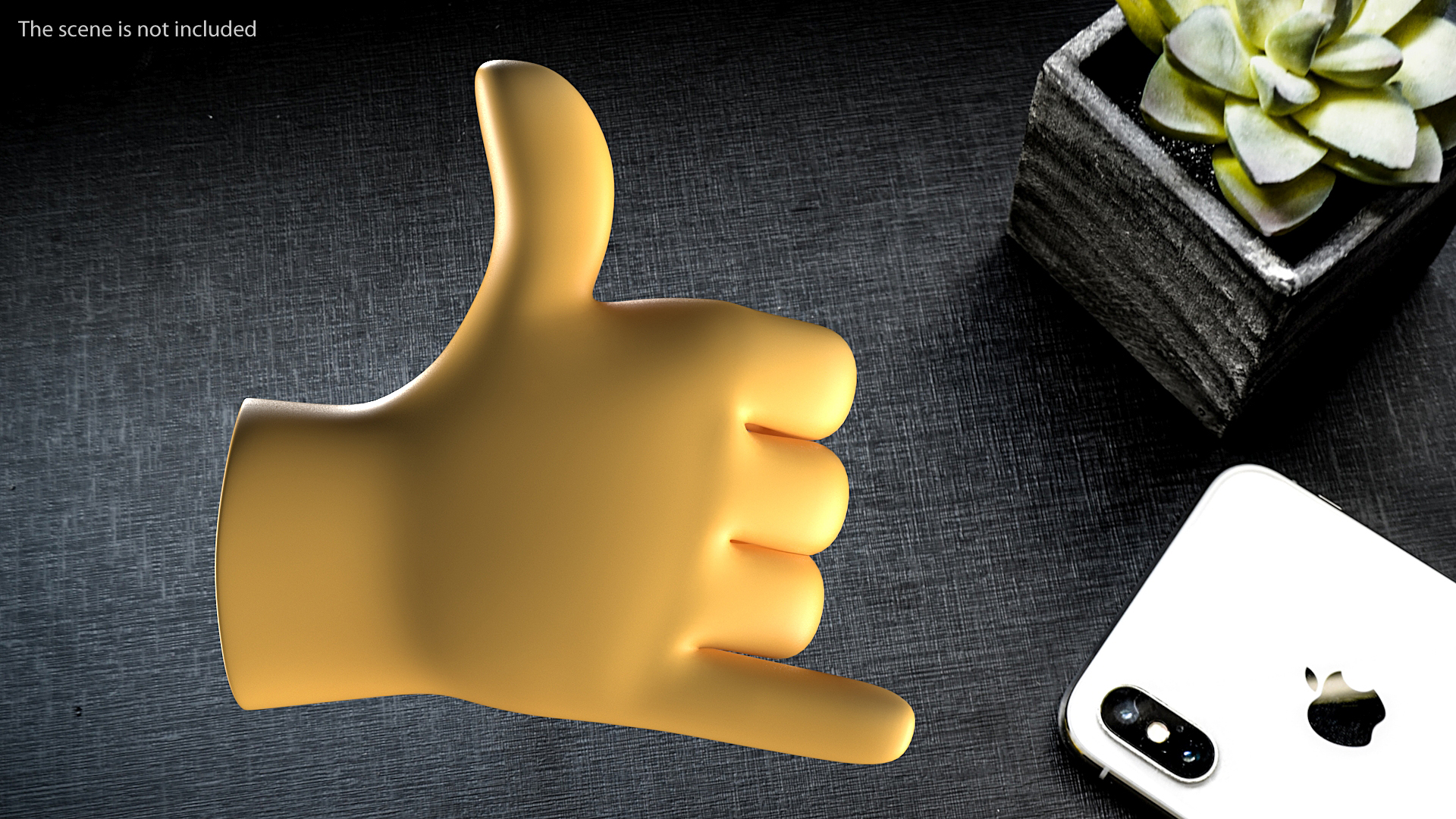 3D Call Me Hand Emoji model
