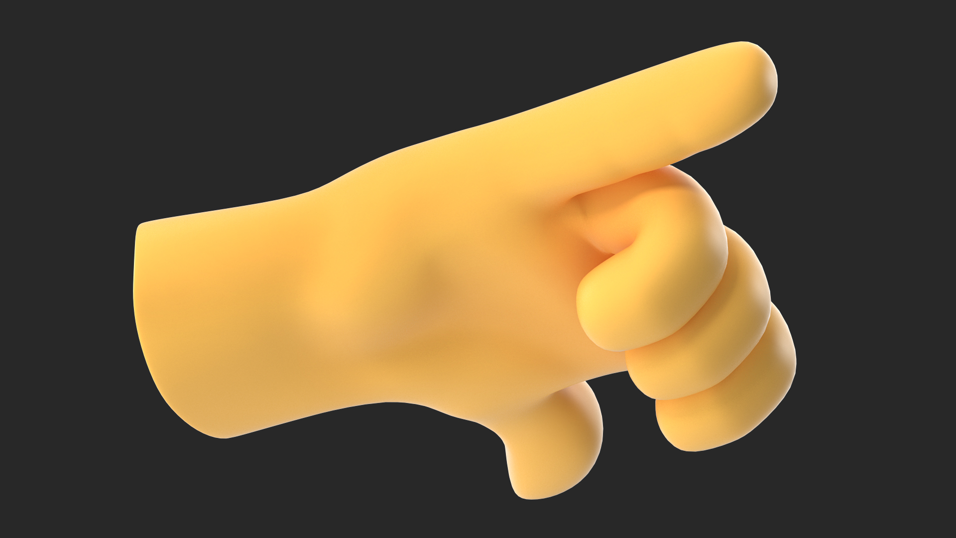 3D Call Me Hand Emoji model