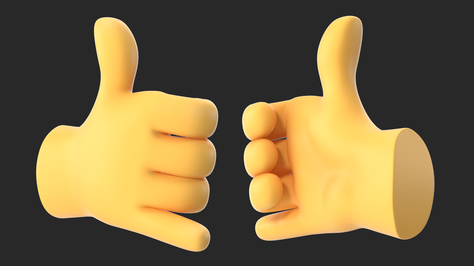 3D Call Me Hand Emoji model