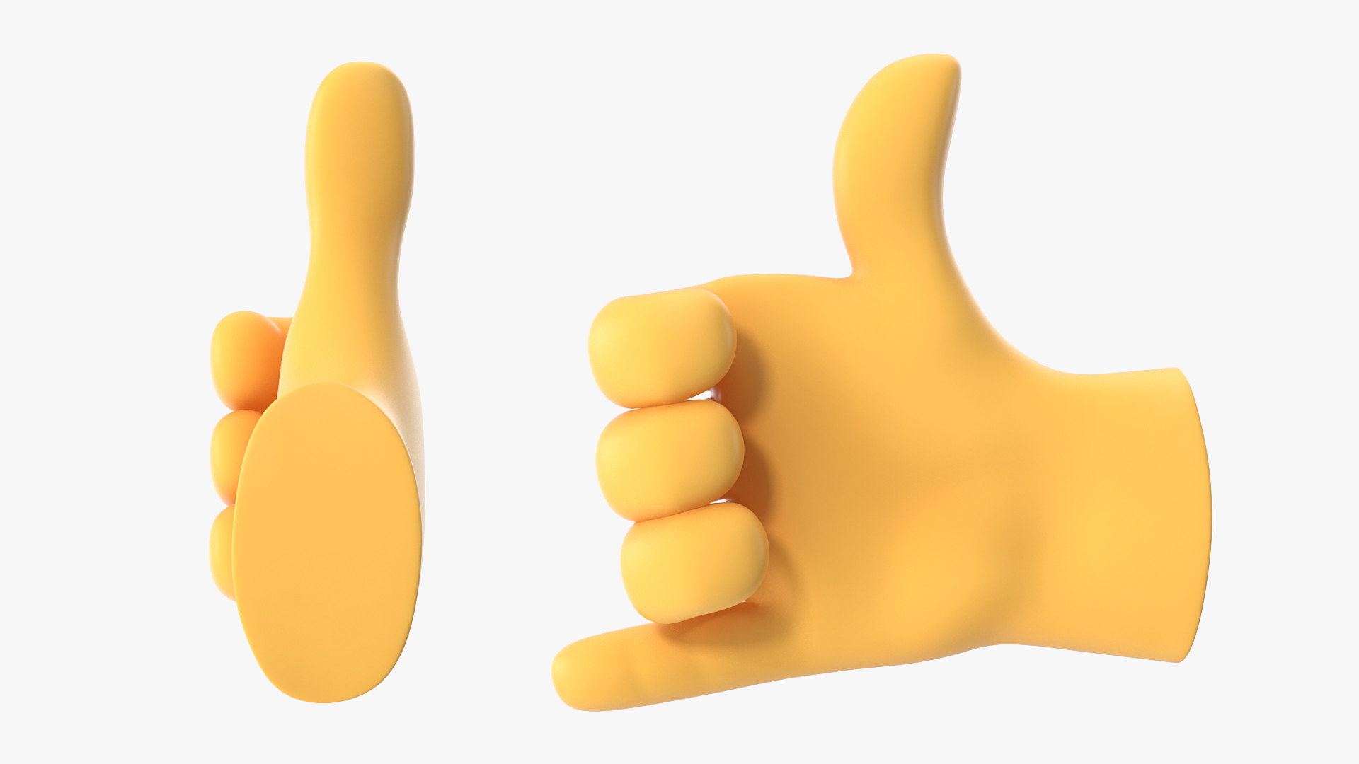 3D Call Me Hand Emoji model