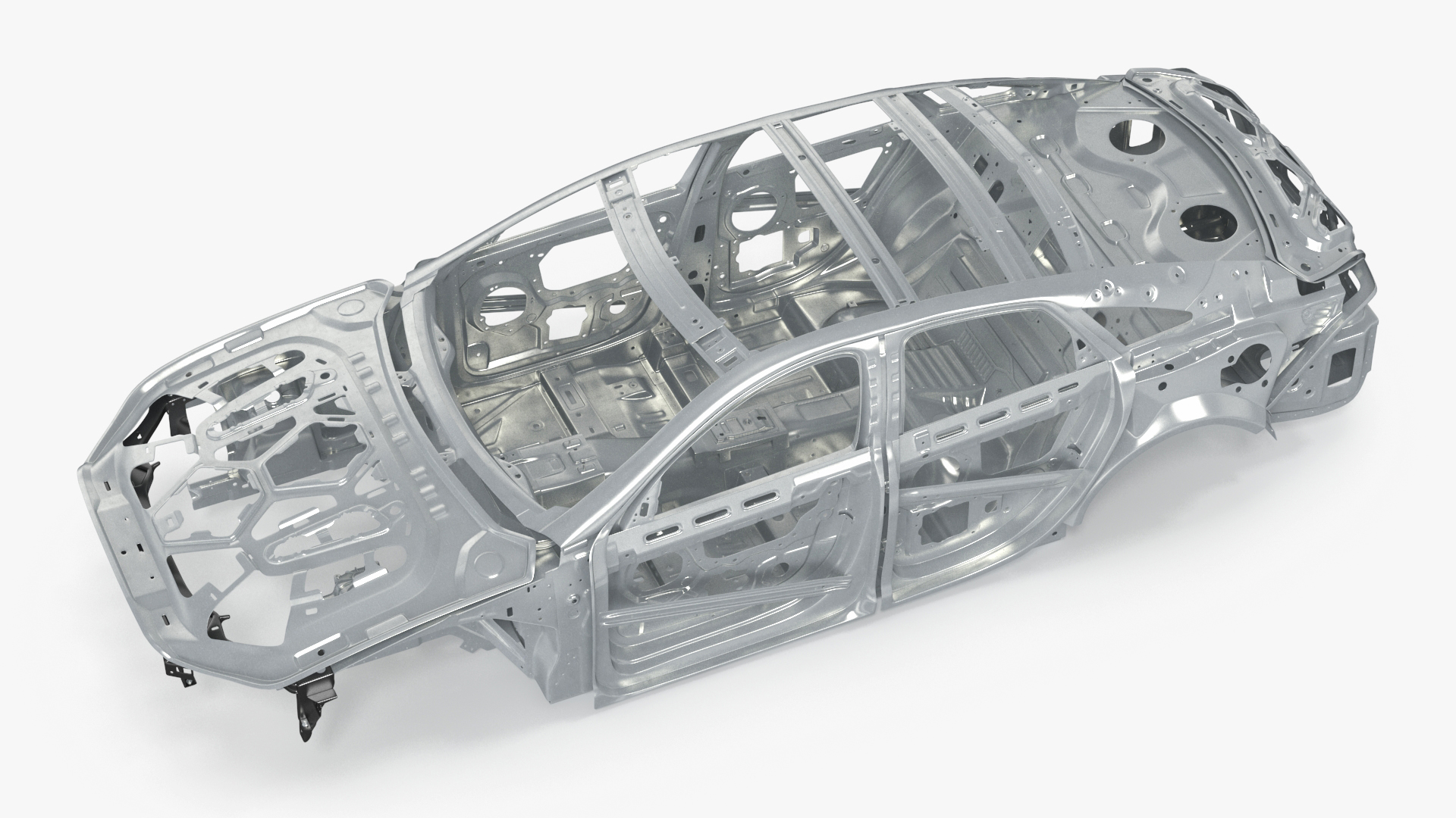 Car Frame Unibody Structure 3D