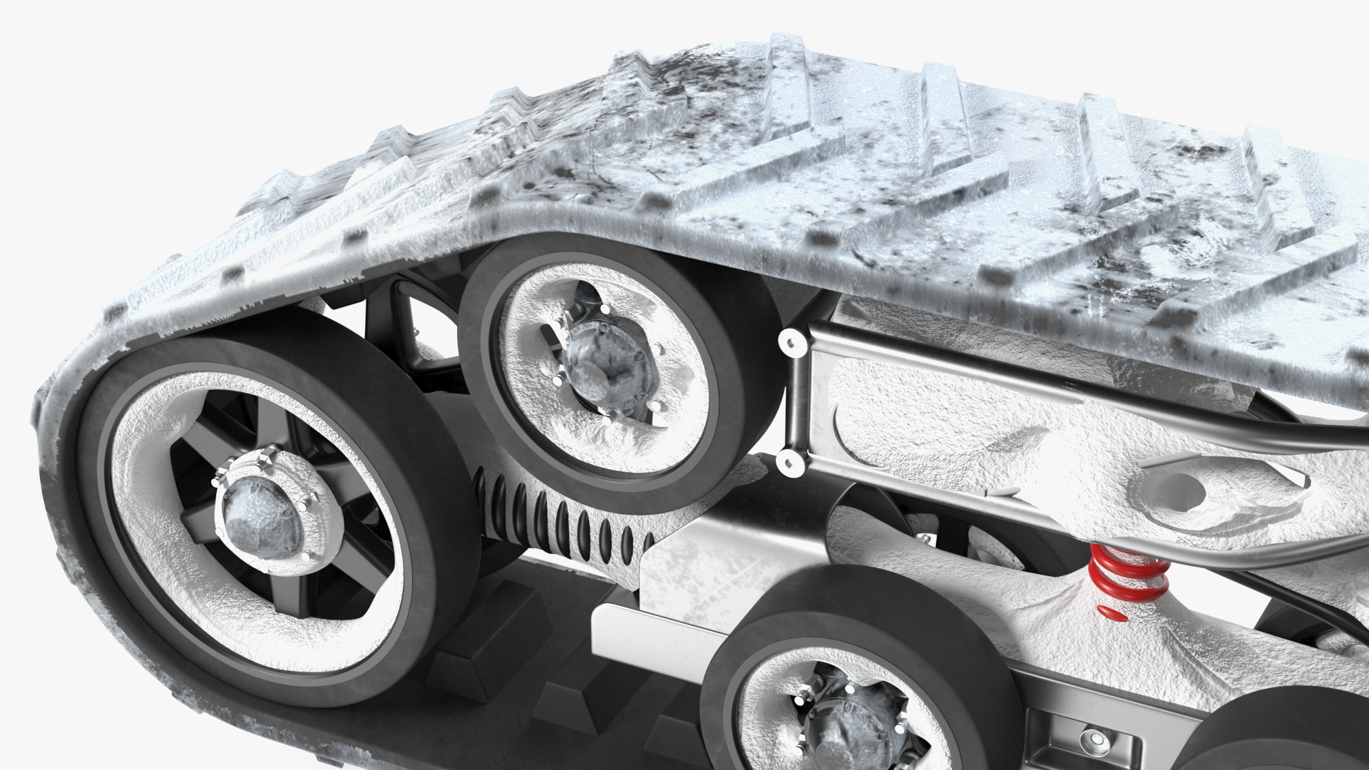 3D model Snowy Arctic Engine Track