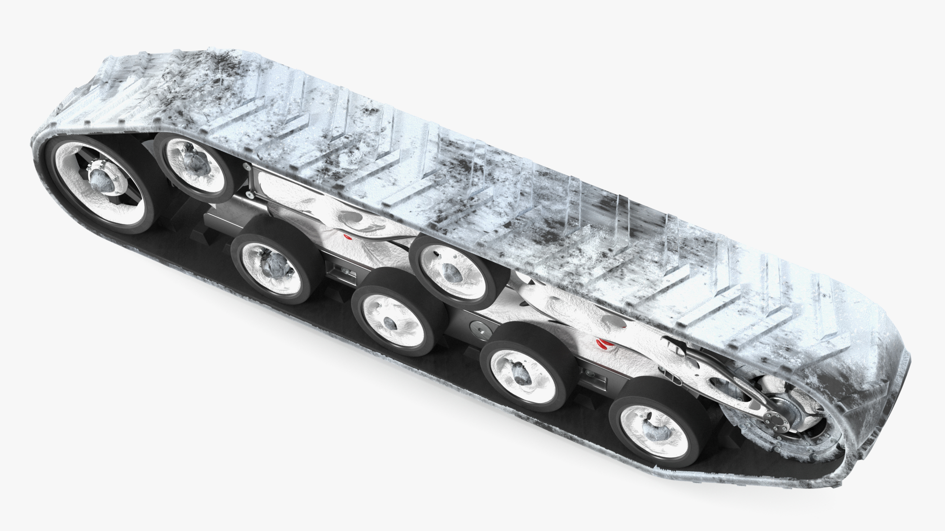 3D model Snowy Arctic Engine Track