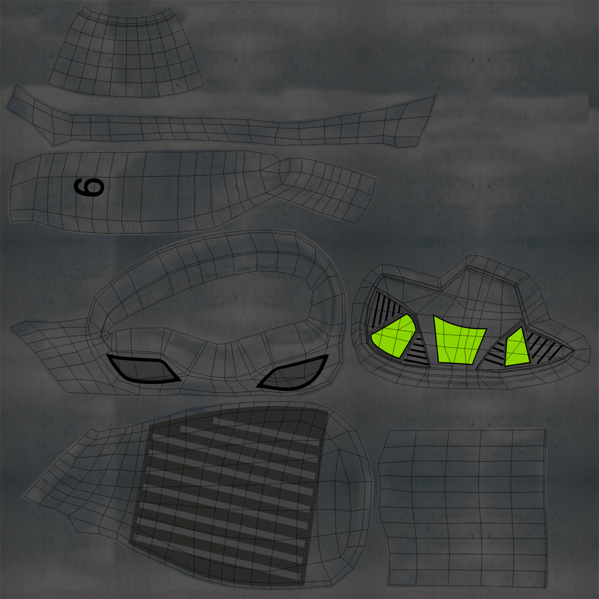 3D Golf Bag 2 with Clubs
