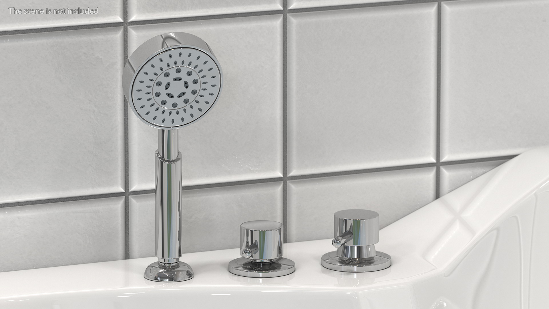 ARIEL Whirlpool Bathtub with Air Bubble Jets 3D model
