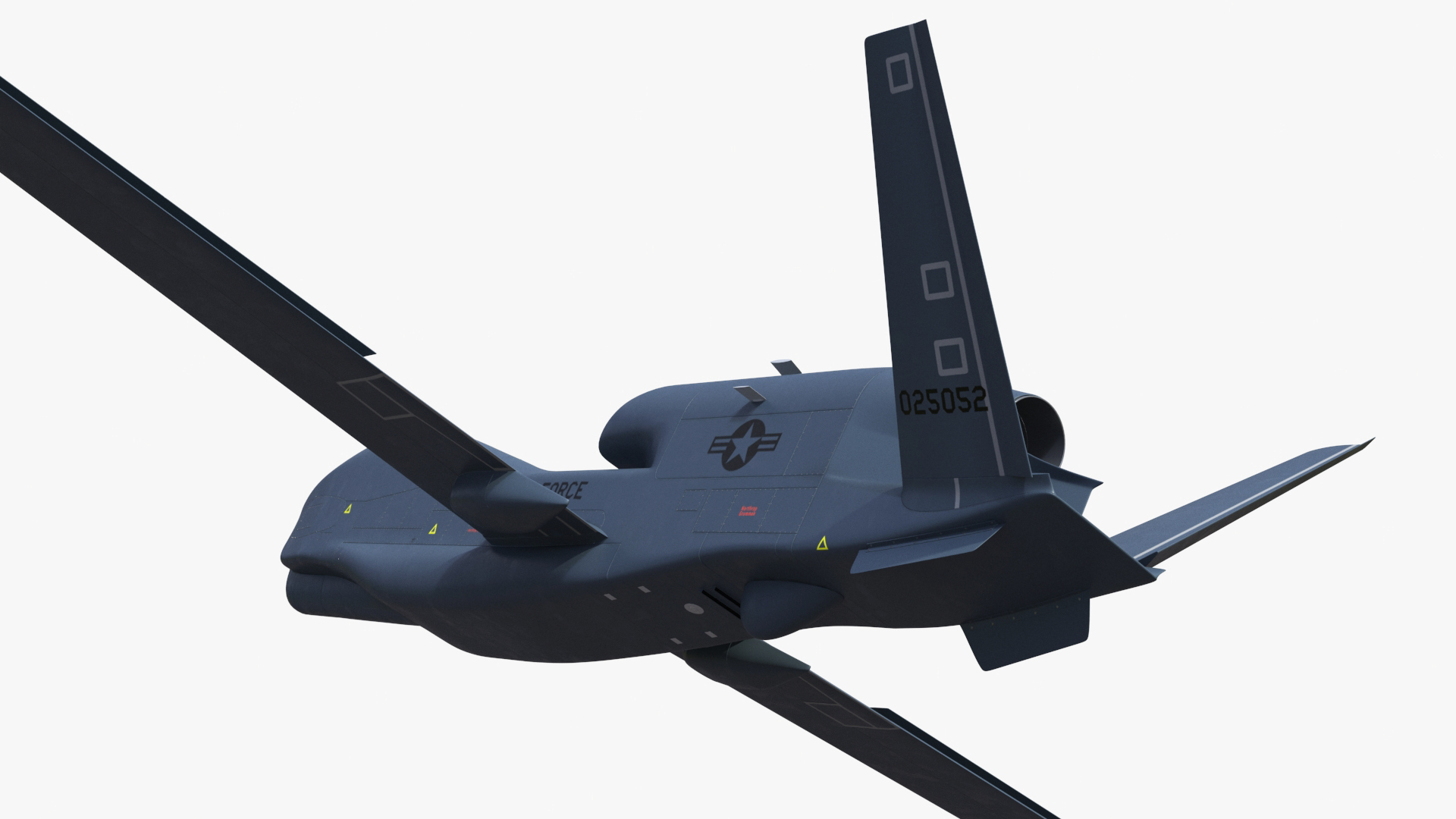 Drone RQ-4 Global Hawk Rigged 3D model