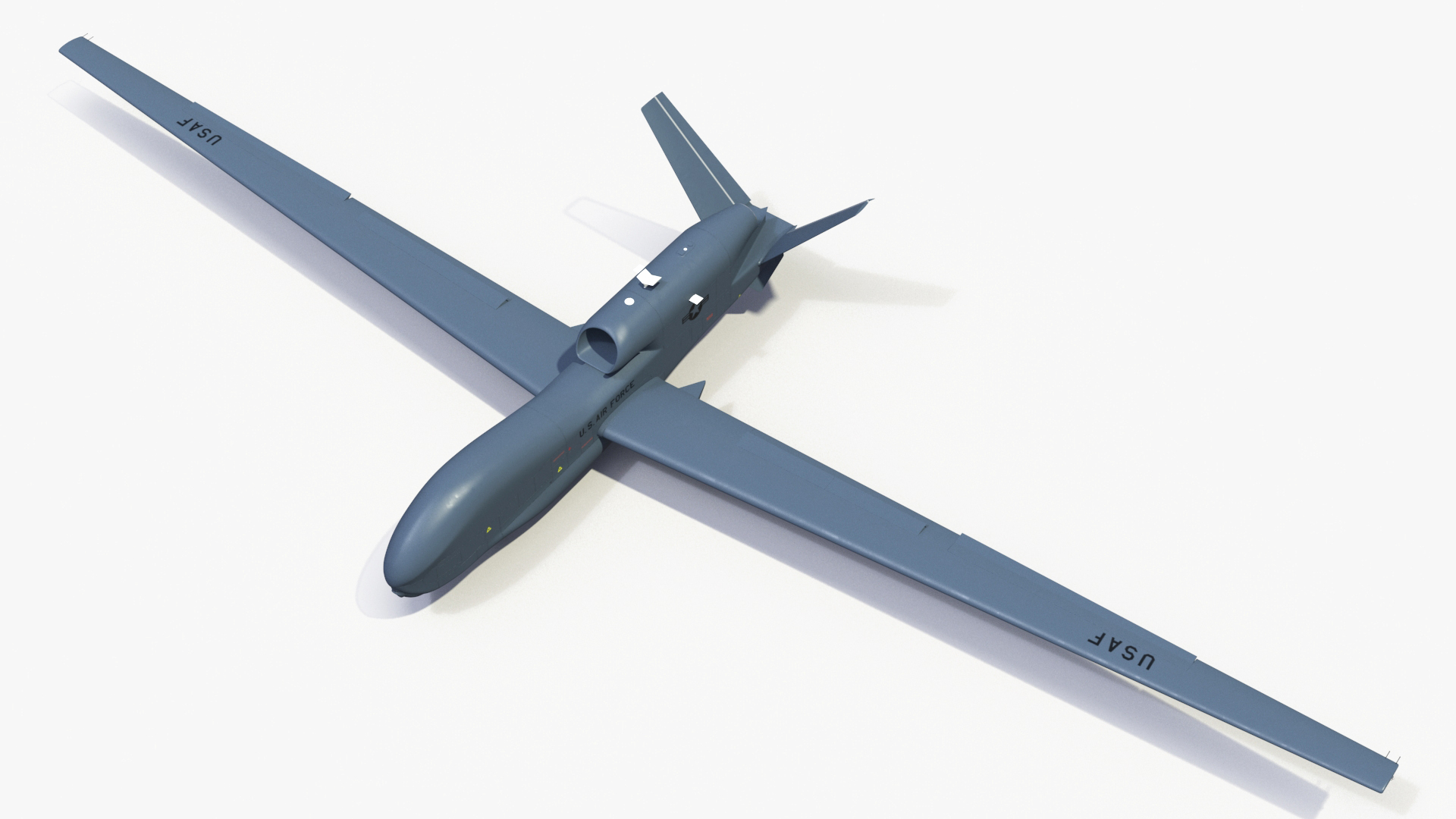 Drone RQ-4 Global Hawk Rigged 3D model