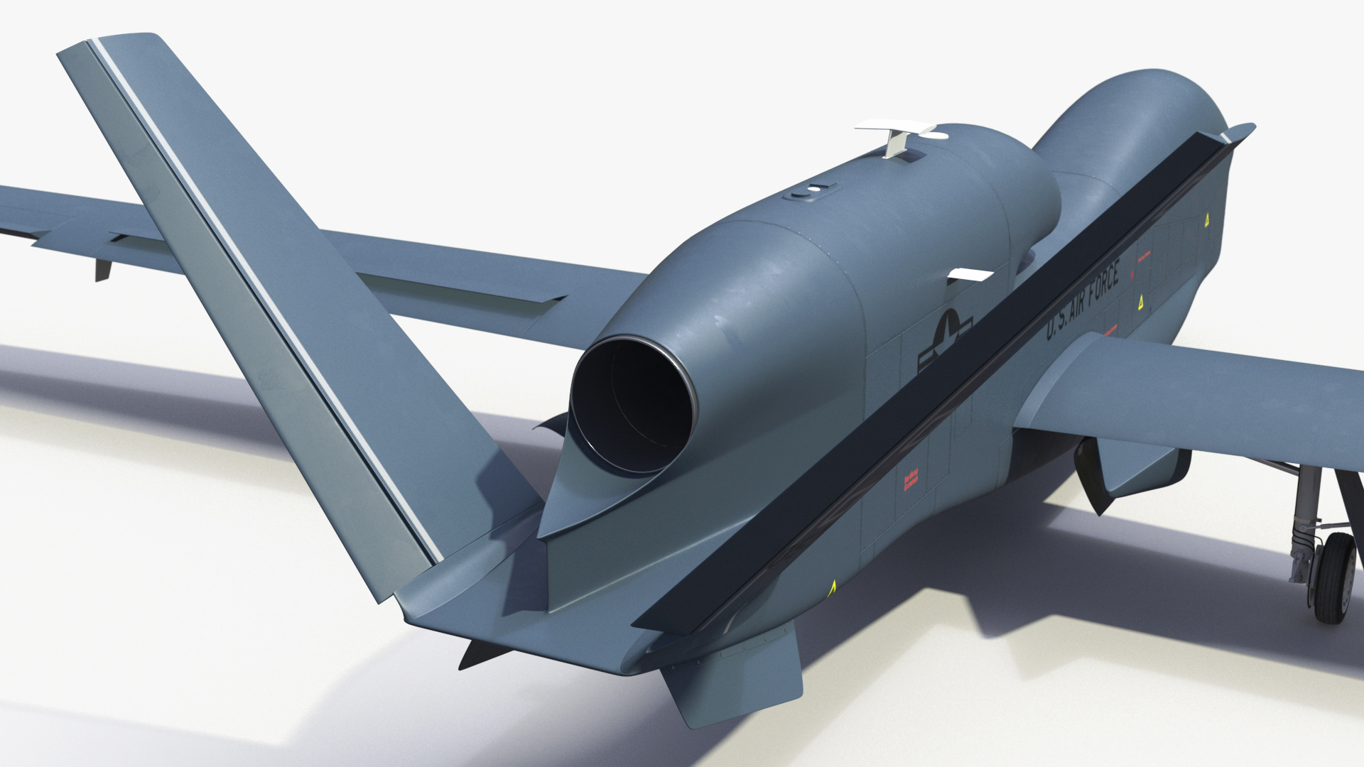 Drone RQ-4 Global Hawk Rigged 3D model