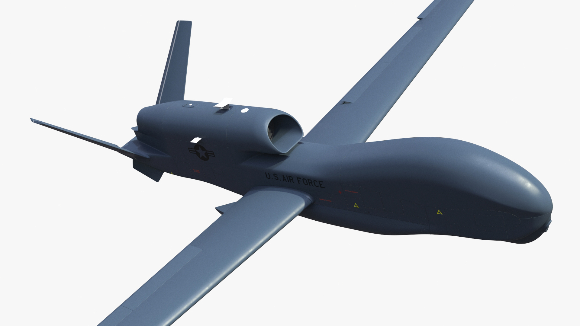 Drone RQ-4 Global Hawk Rigged 3D model