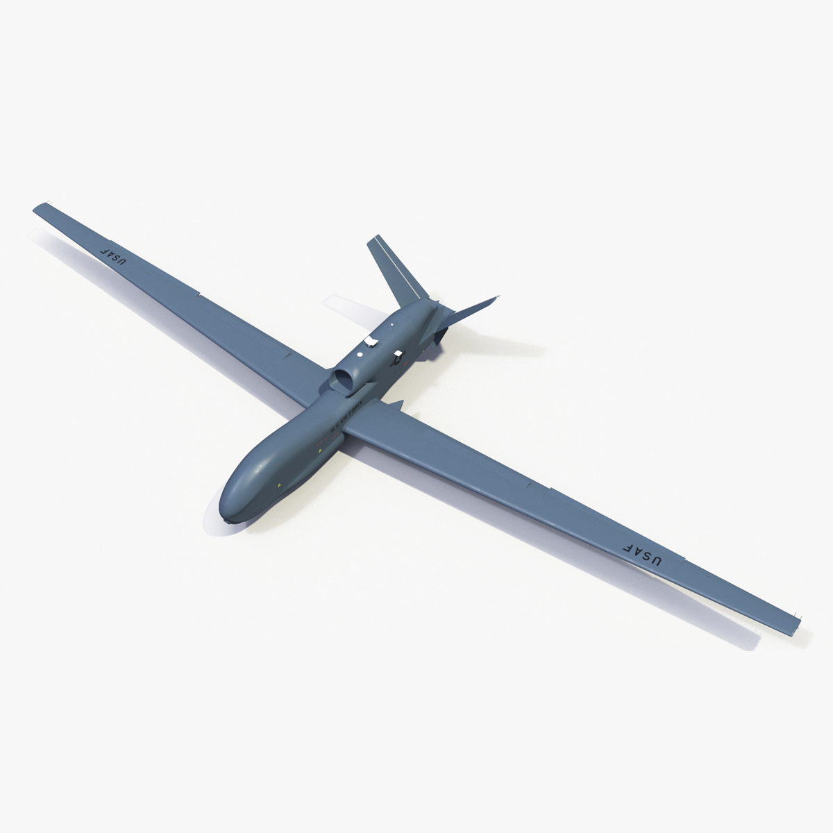 Drone RQ-4 Global Hawk Rigged 3D model