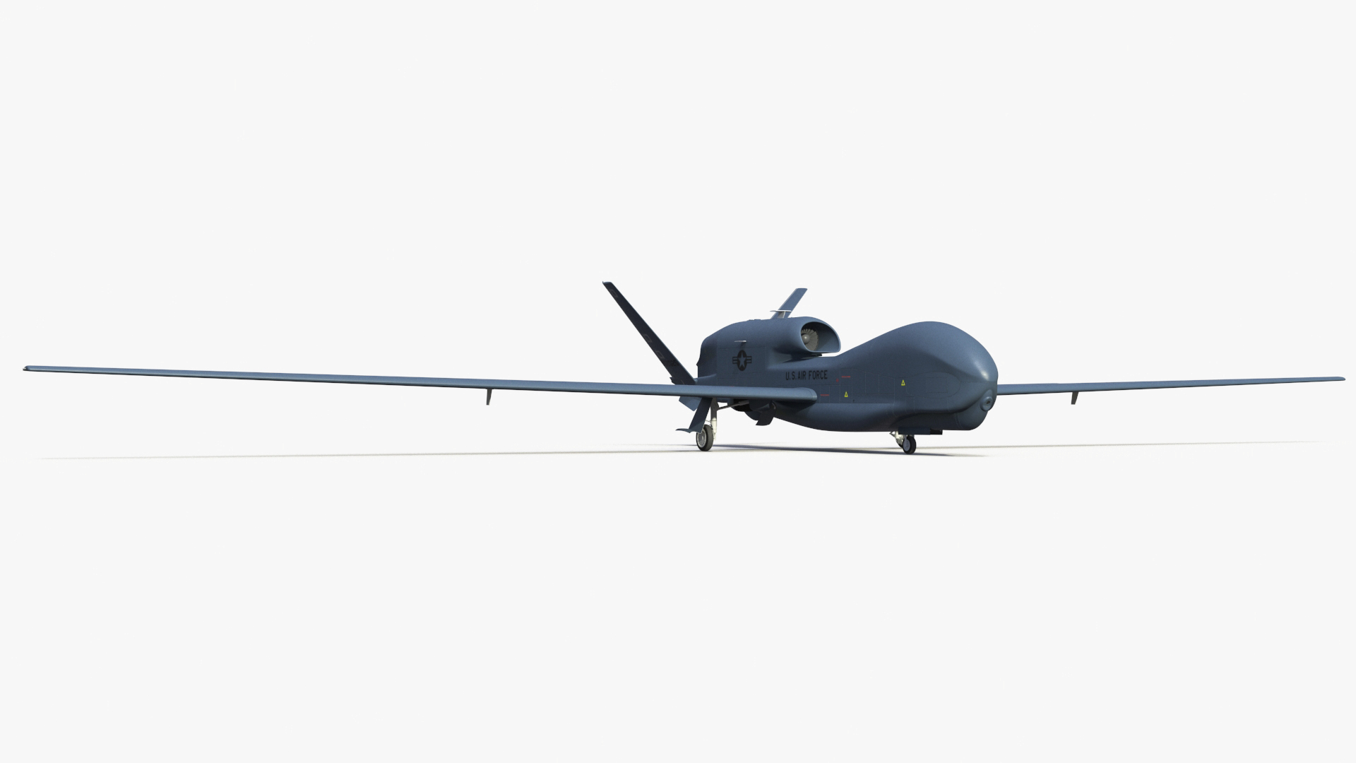 Drone RQ-4 Global Hawk Rigged 3D model