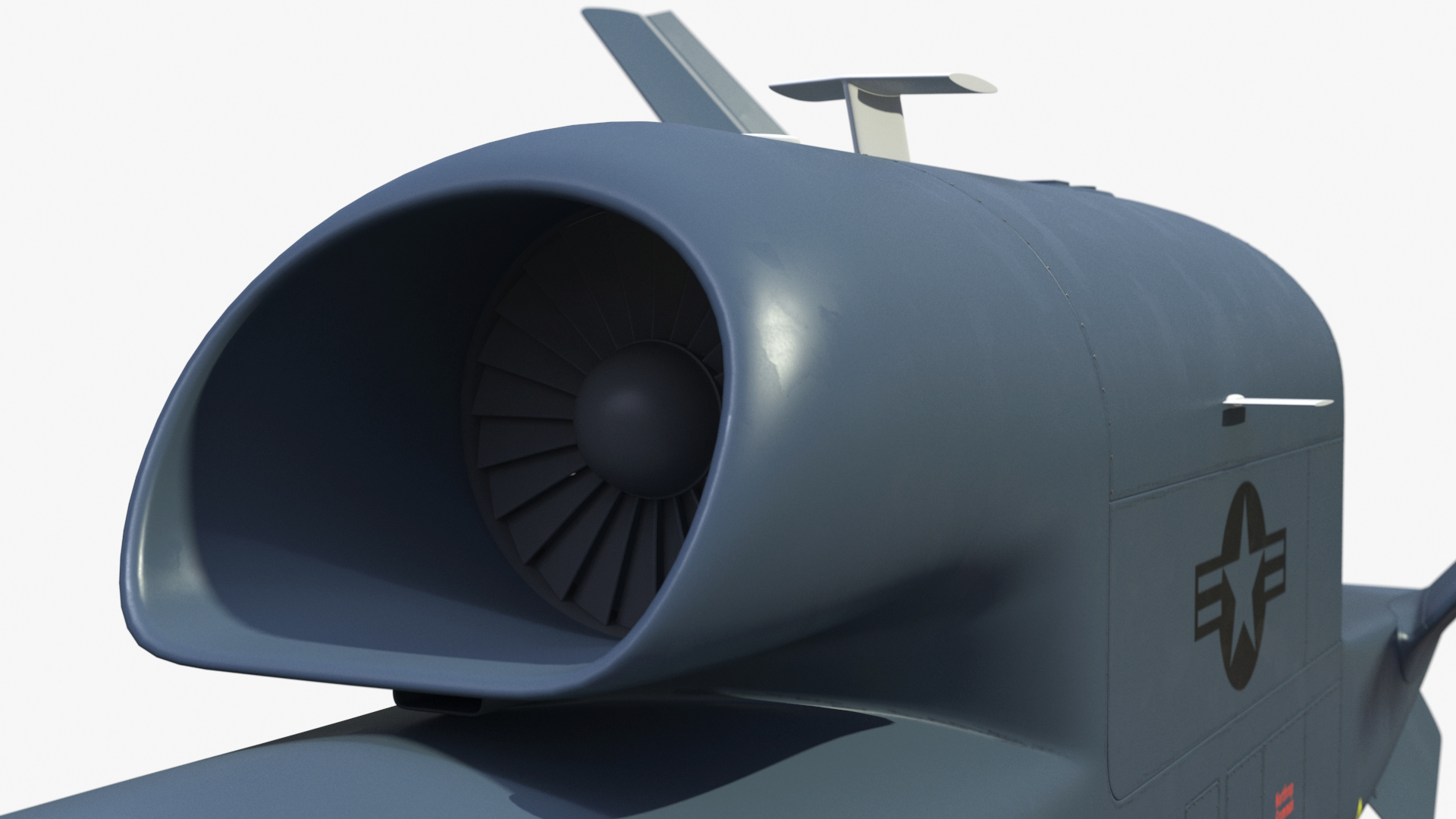 Drone RQ-4 Global Hawk Rigged 3D model