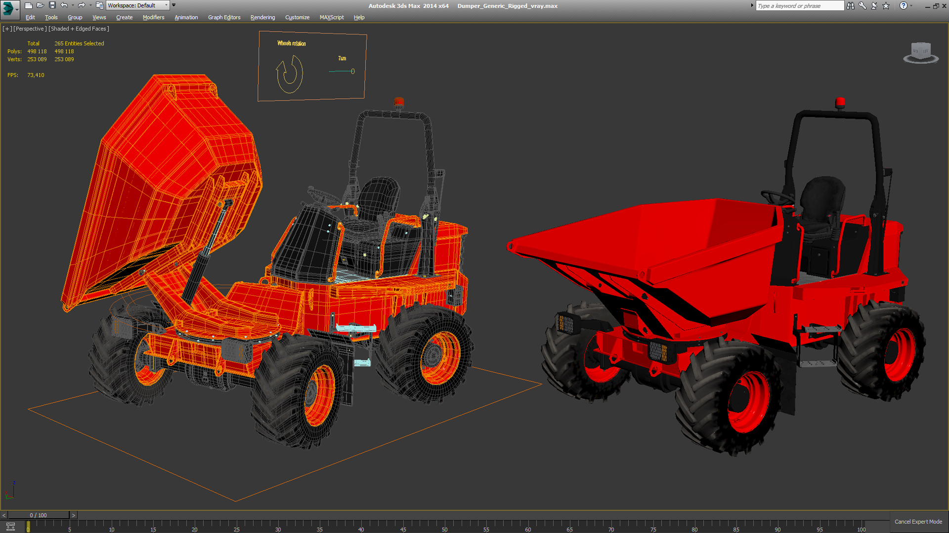3D Dumper Generic Rigged