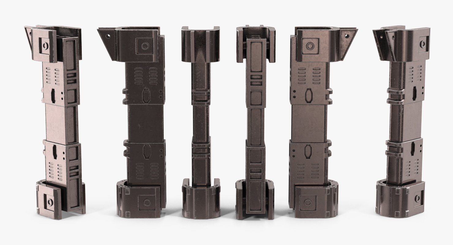Sci Fi Anodized Piston 2 3D model