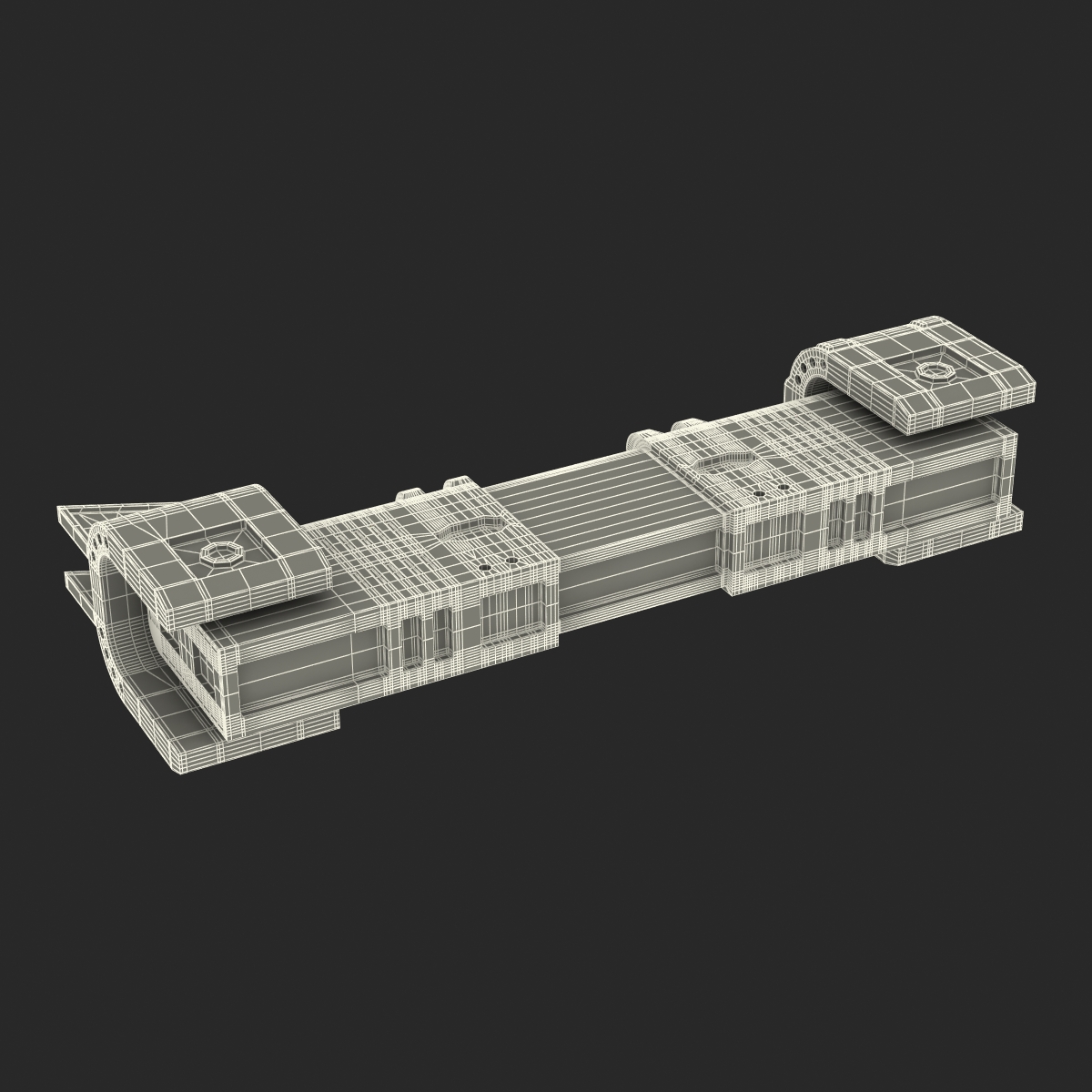 Sci Fi Anodized Piston 2 3D model