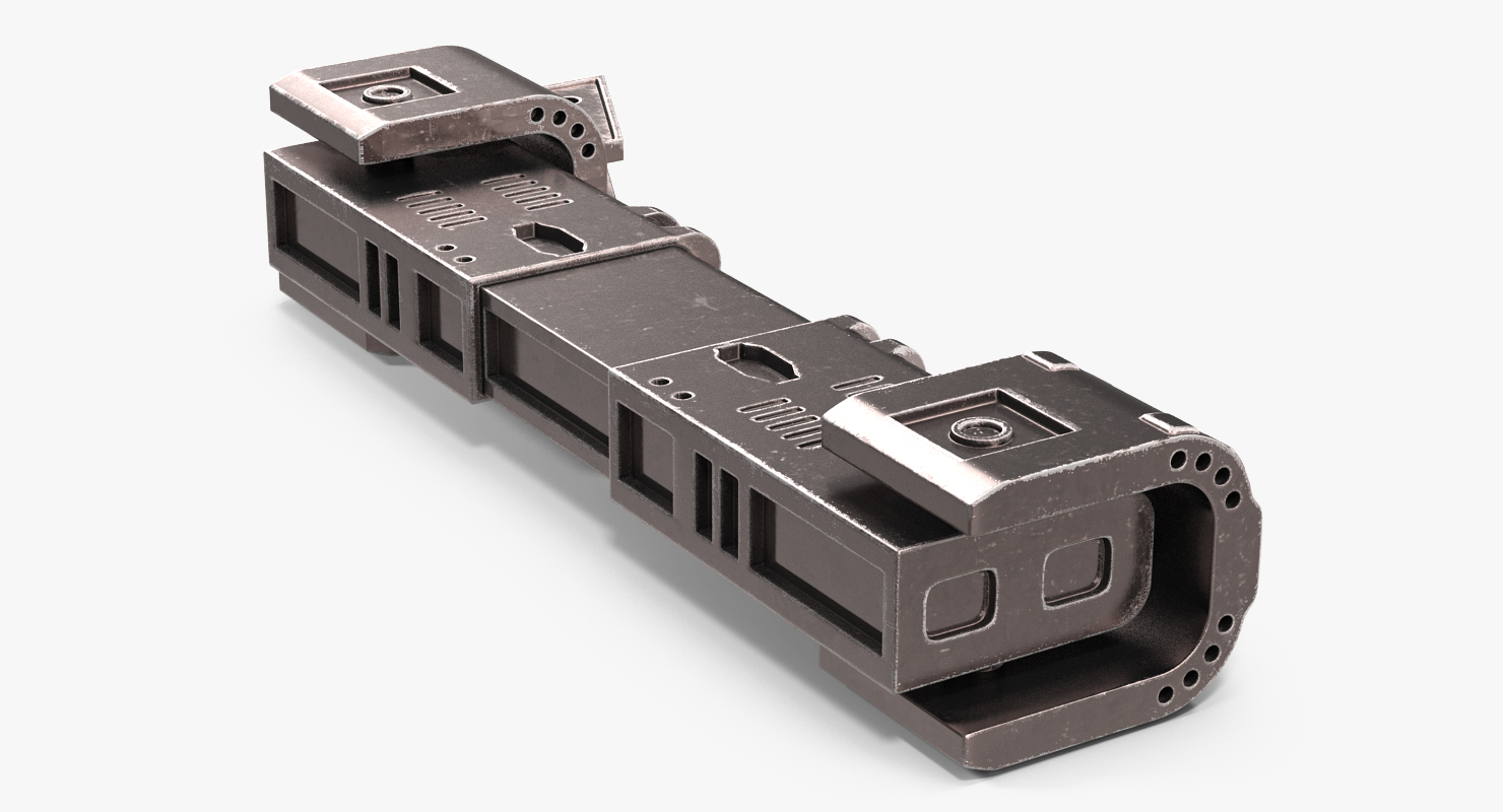 Sci Fi Anodized Piston 2 3D model