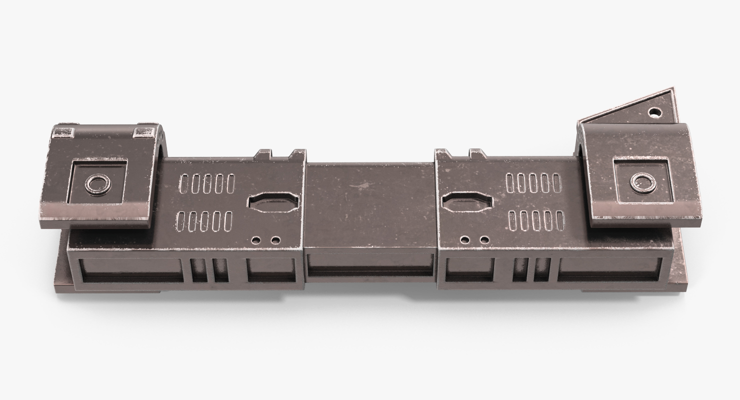 Sci Fi Anodized Piston 2 3D model