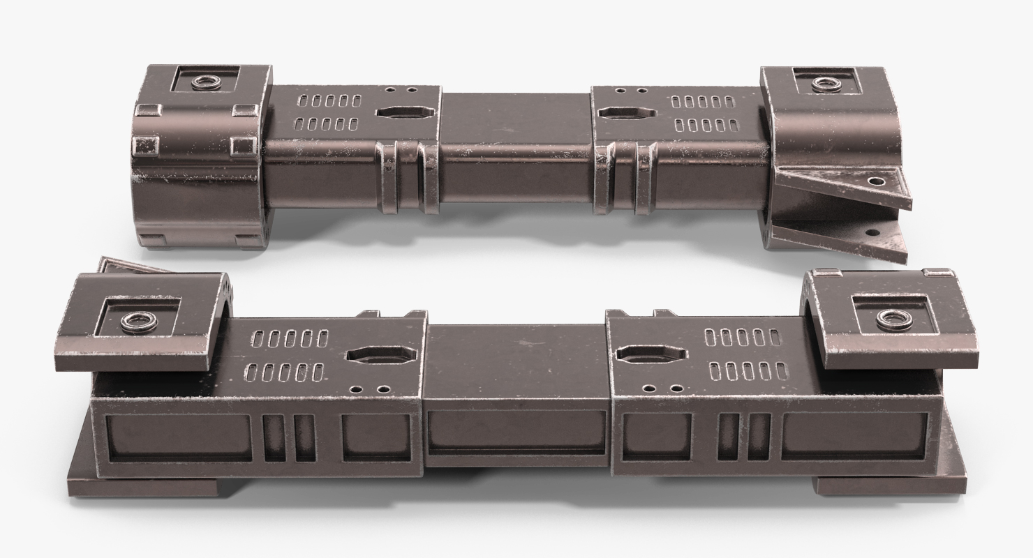Sci Fi Anodized Piston 2 3D model