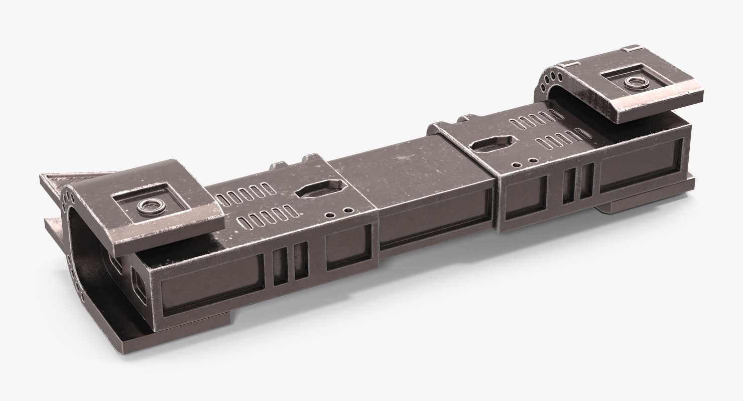 Sci Fi Anodized Piston 2 3D model