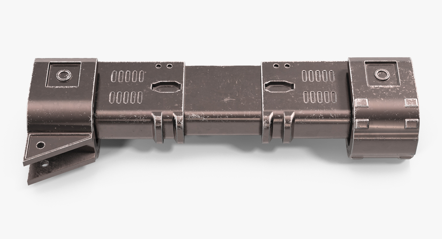 Sci Fi Anodized Piston 2 3D model