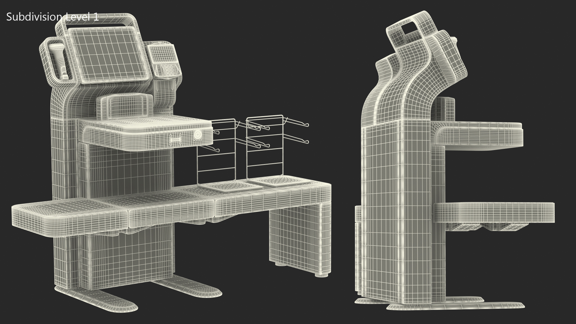 3D model Toshiba Self Checkout System 7
