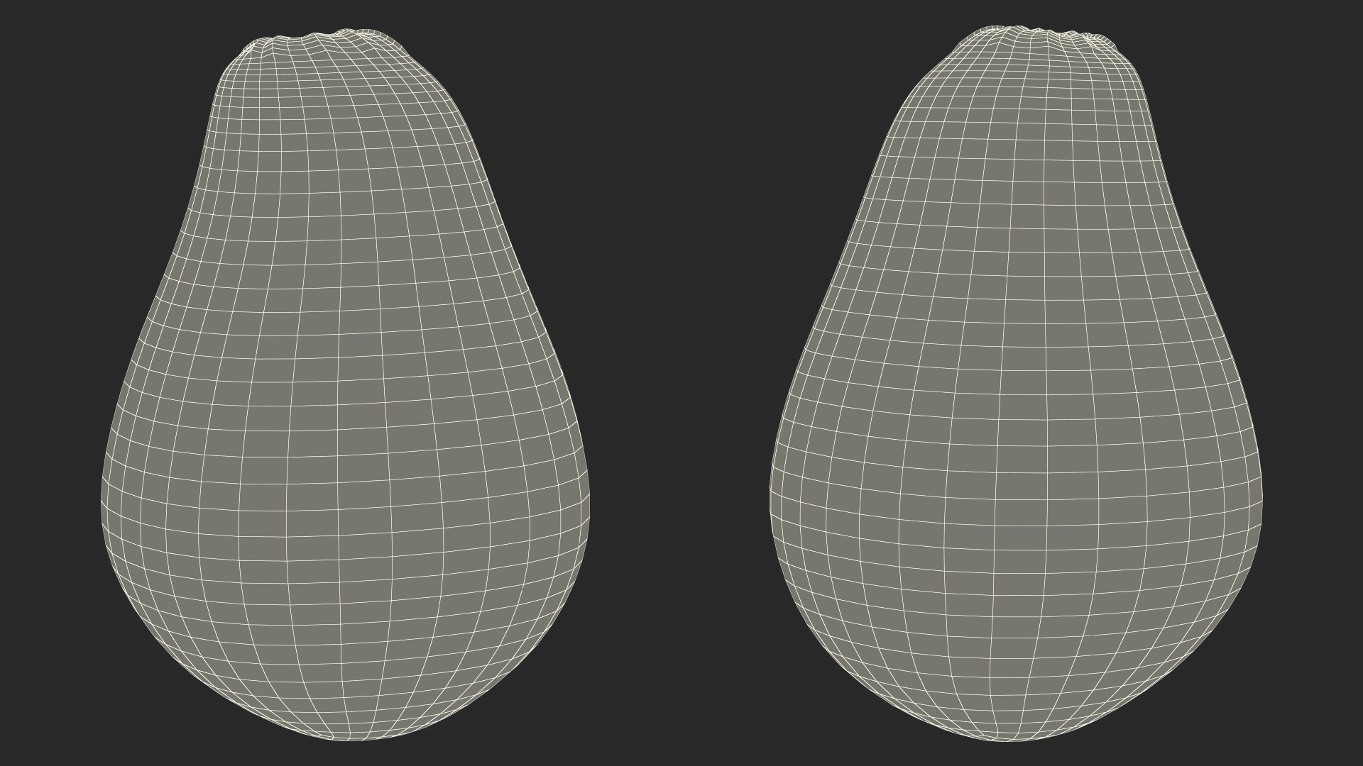 3D Avocado Fruit model