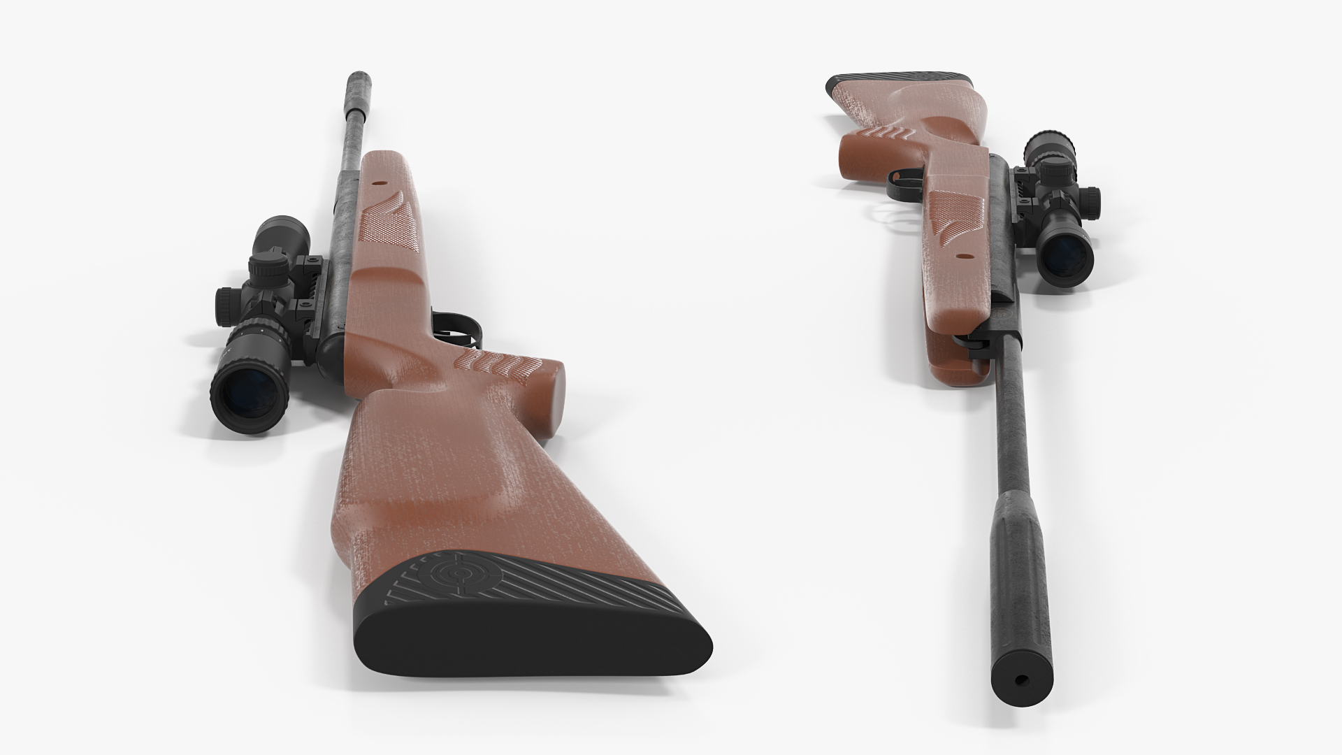 3D model Crosman Nitro Venom Break Barrel Air Rifle with Scope Rigged